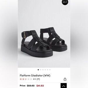 COPY - Brand new torrid gladiator platform sandals (WW)